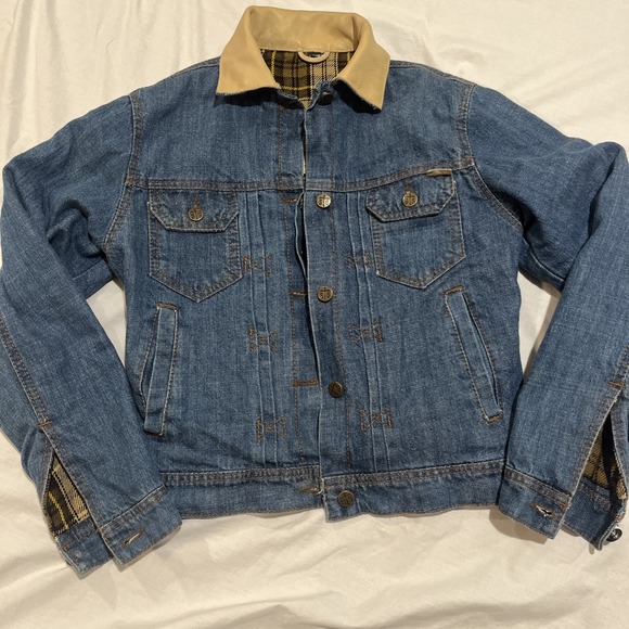STS Ranchwear Jackets & Blazers - Sts Ranchwear Womens Denim Jacket W/Leather Collar Dolly II